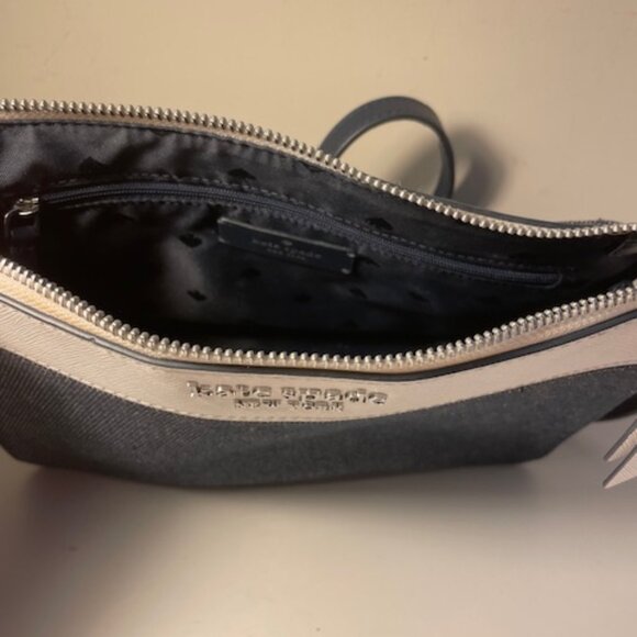 Kate Spade Dark Navy Jean with long strap - Picture 2 of 3